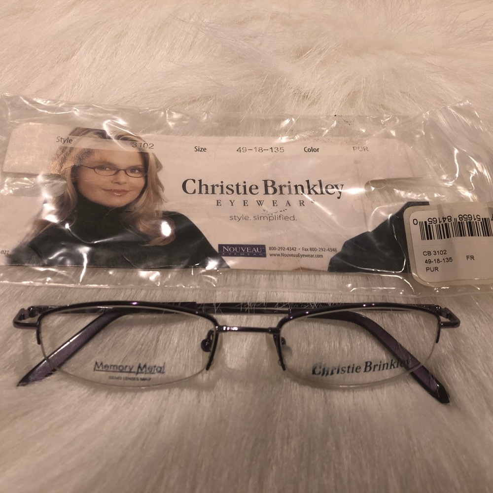 NWT Christie Brinkley Purple Glasses